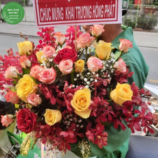 Hoa chúc mừng Khai trương mẫu 12