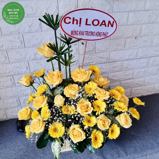 Hoa chúc mừng Khai trương mẫu 13