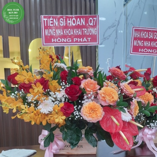 Hoa chúc mừng Khai trương mẫu 5